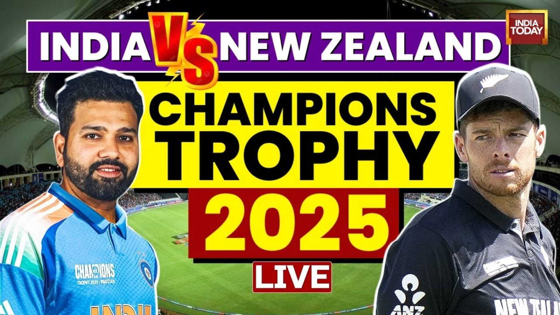 India Vs New Zealand Champions Trophy Cricket Match