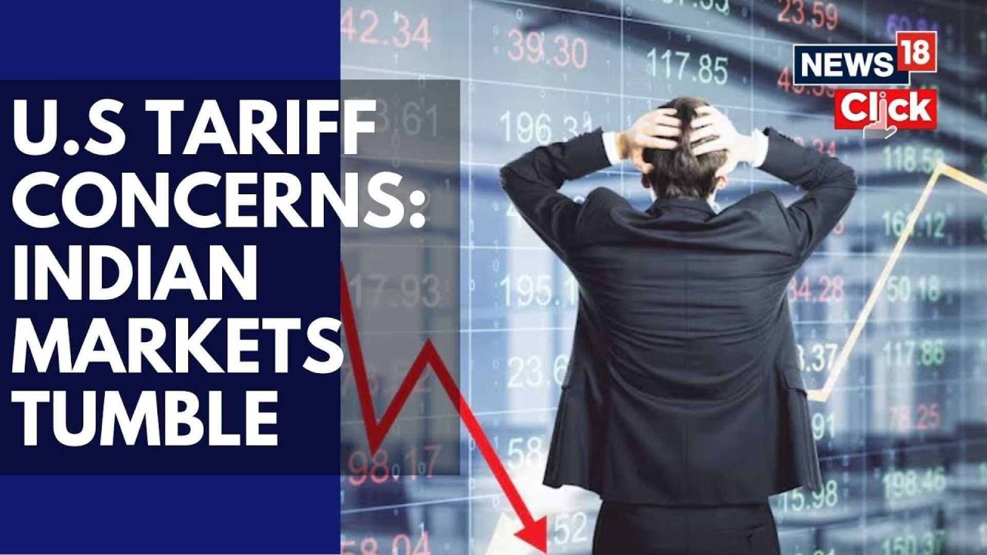 Indian Stock Market Decline Due To Us Tariffs News