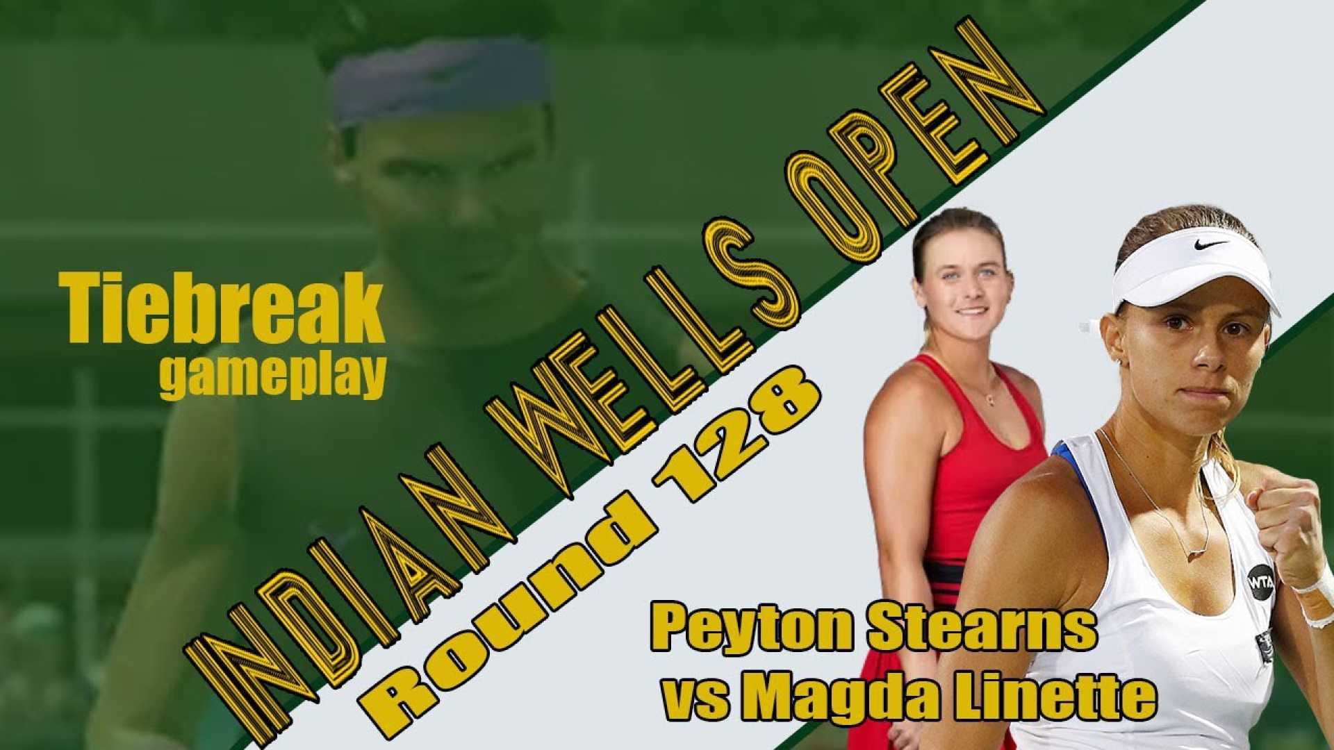 Indian Wells Tennis Match Magda Linette Peyton Stearns