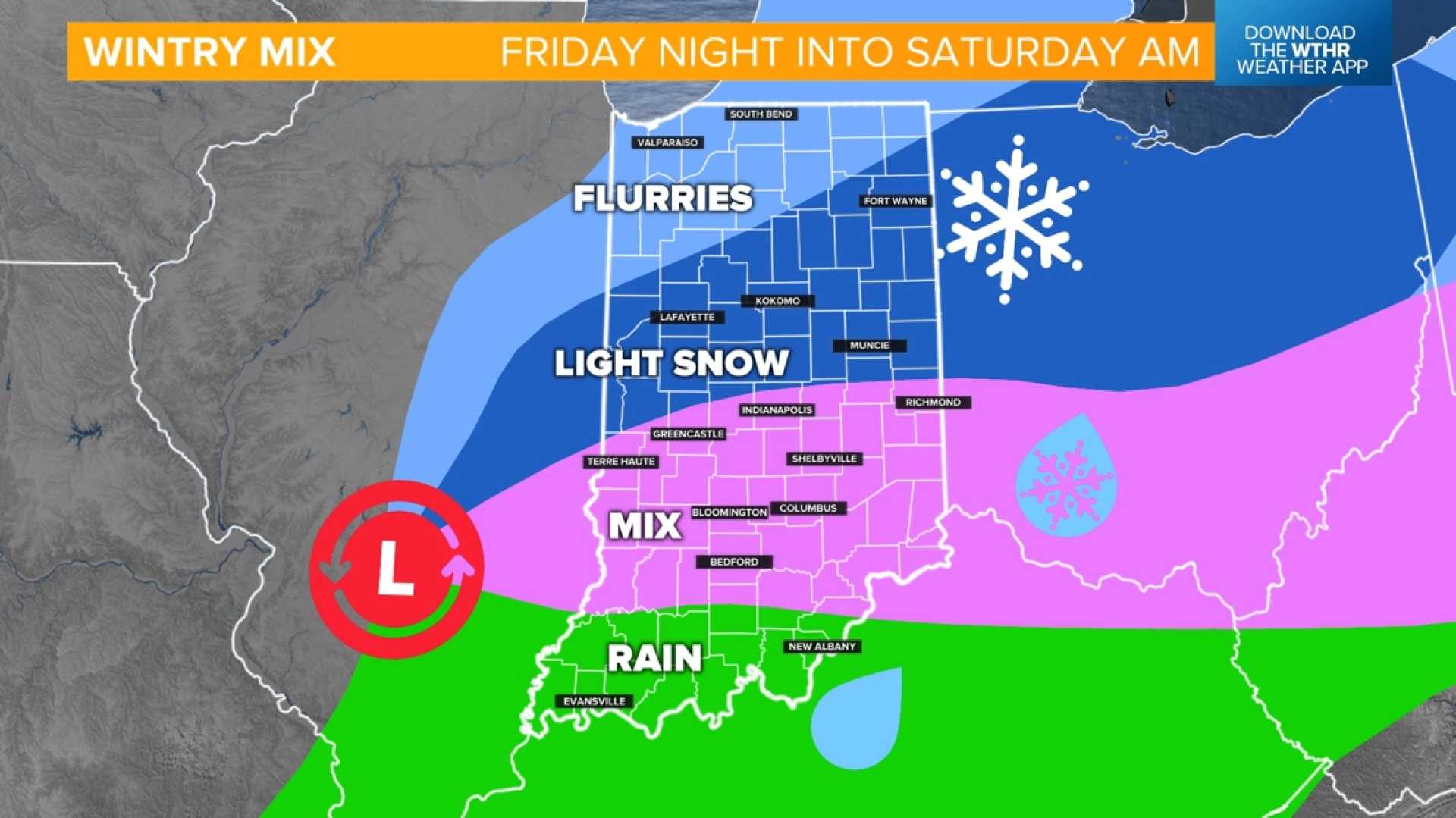 Indiana Weather Rain Snow Forecast