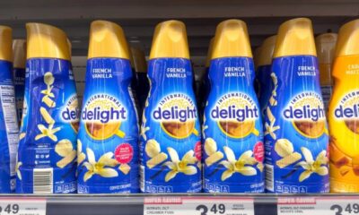 International Delight Creamer Bottles On Store Shelf