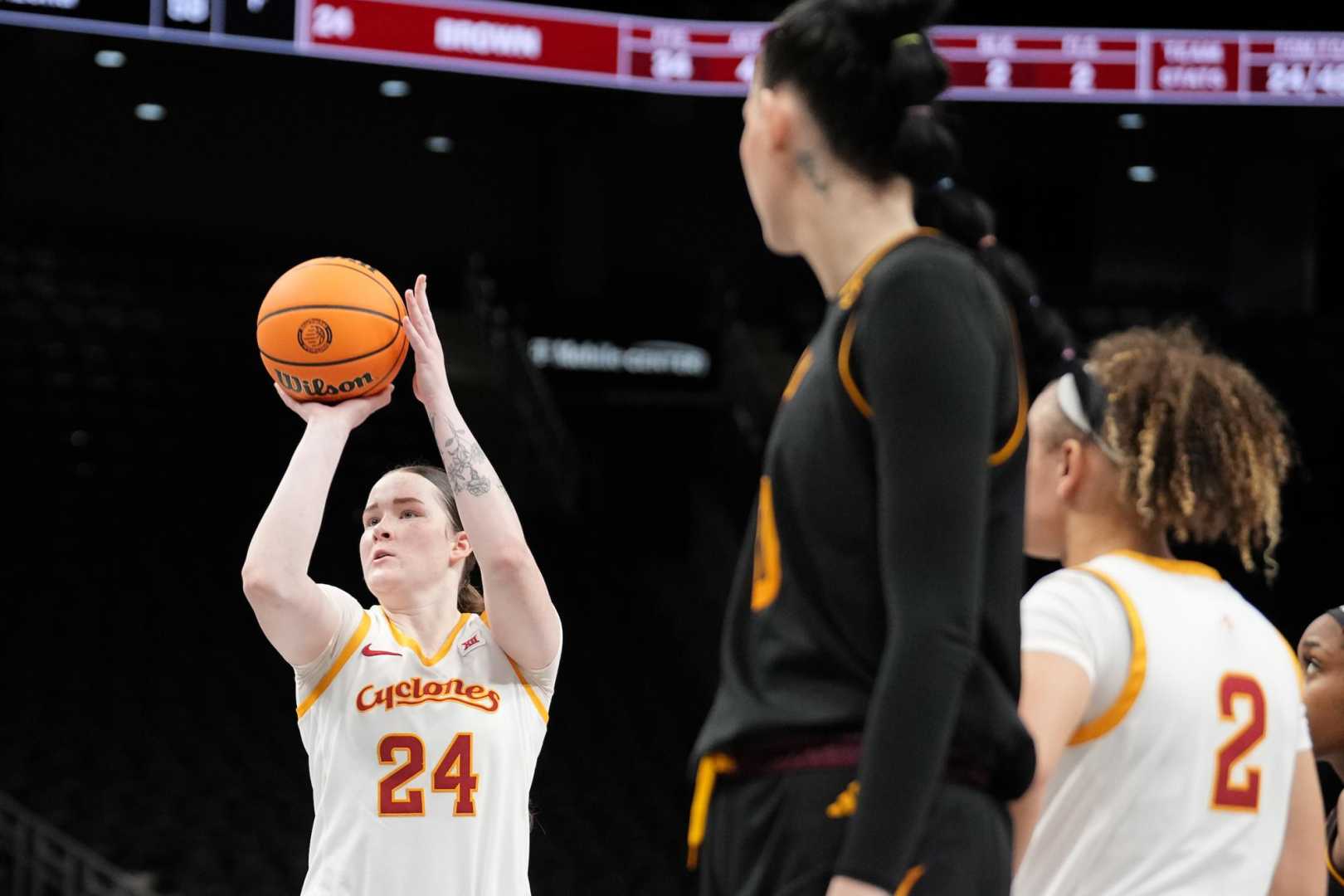 Iowa State Women's Basketball Addy Brown Big 12 Championship