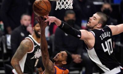 Ivica Zubac La Clippers Action Shot