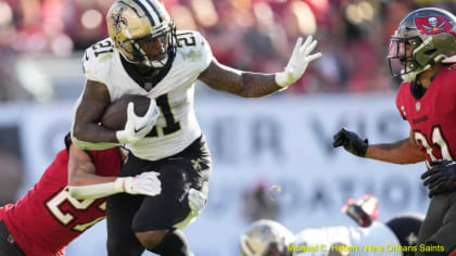 Jamaal Williams New Orleans Saints Football Action