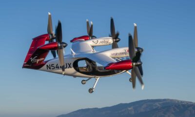 Joby Electric Air Taxi Flying Above London