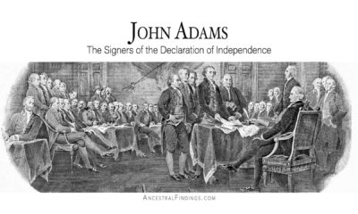 John Adams Signing Documents Historical