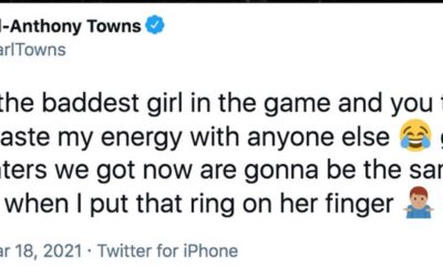 Jordyn Woods Karl Anthony Towns Tweet