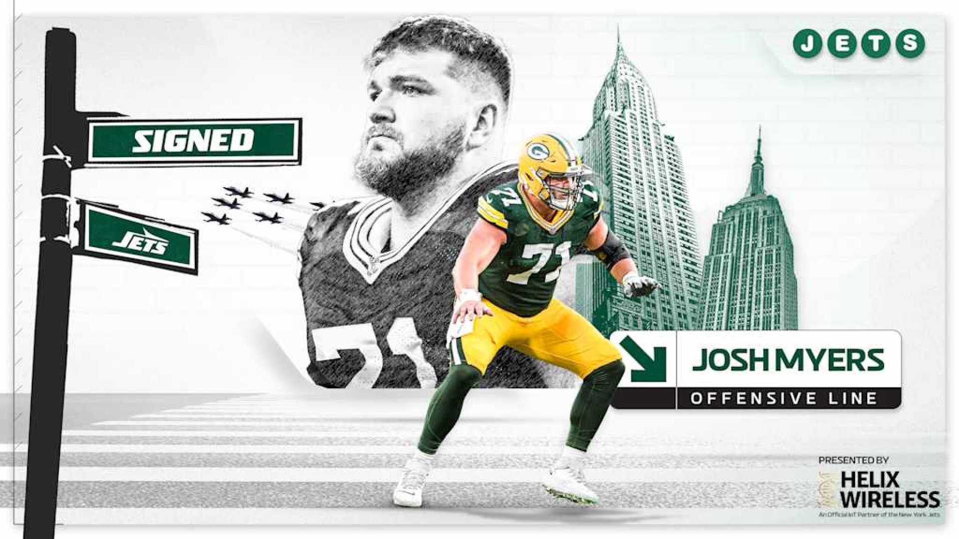 Josh Myers New York Jets Center Signing