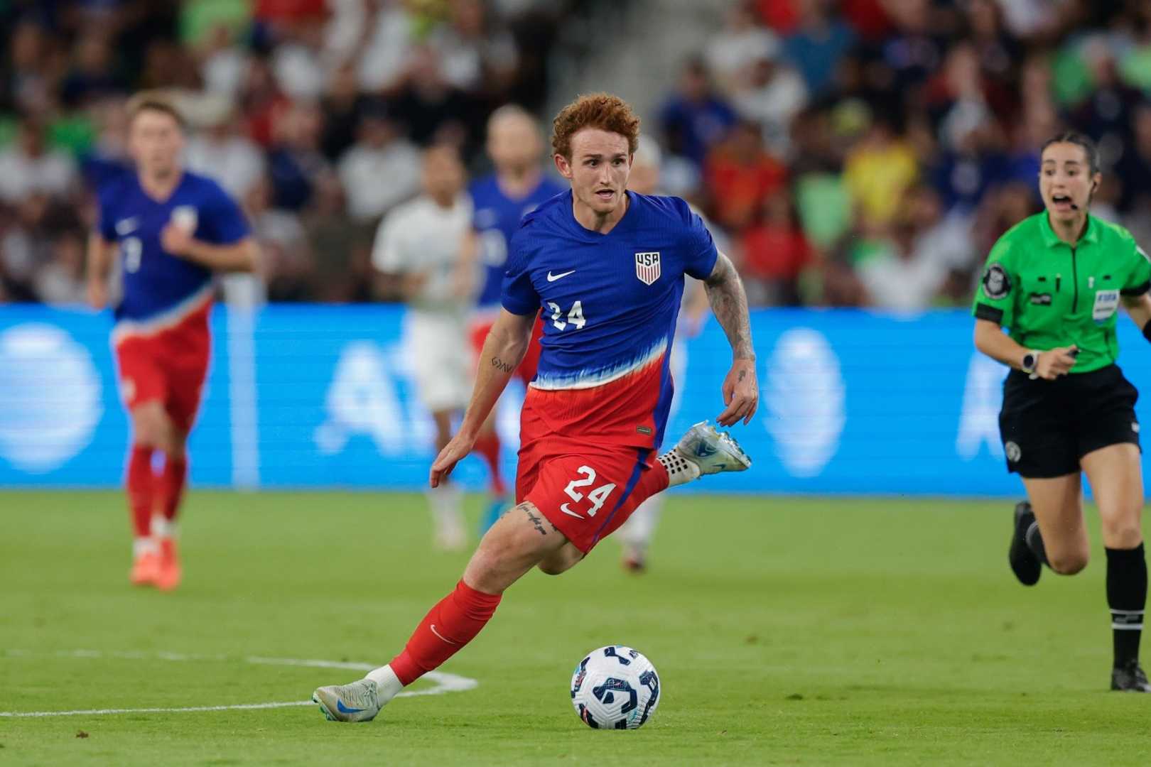 Josh Sargent Playing Soccer Usmnt Against Panama