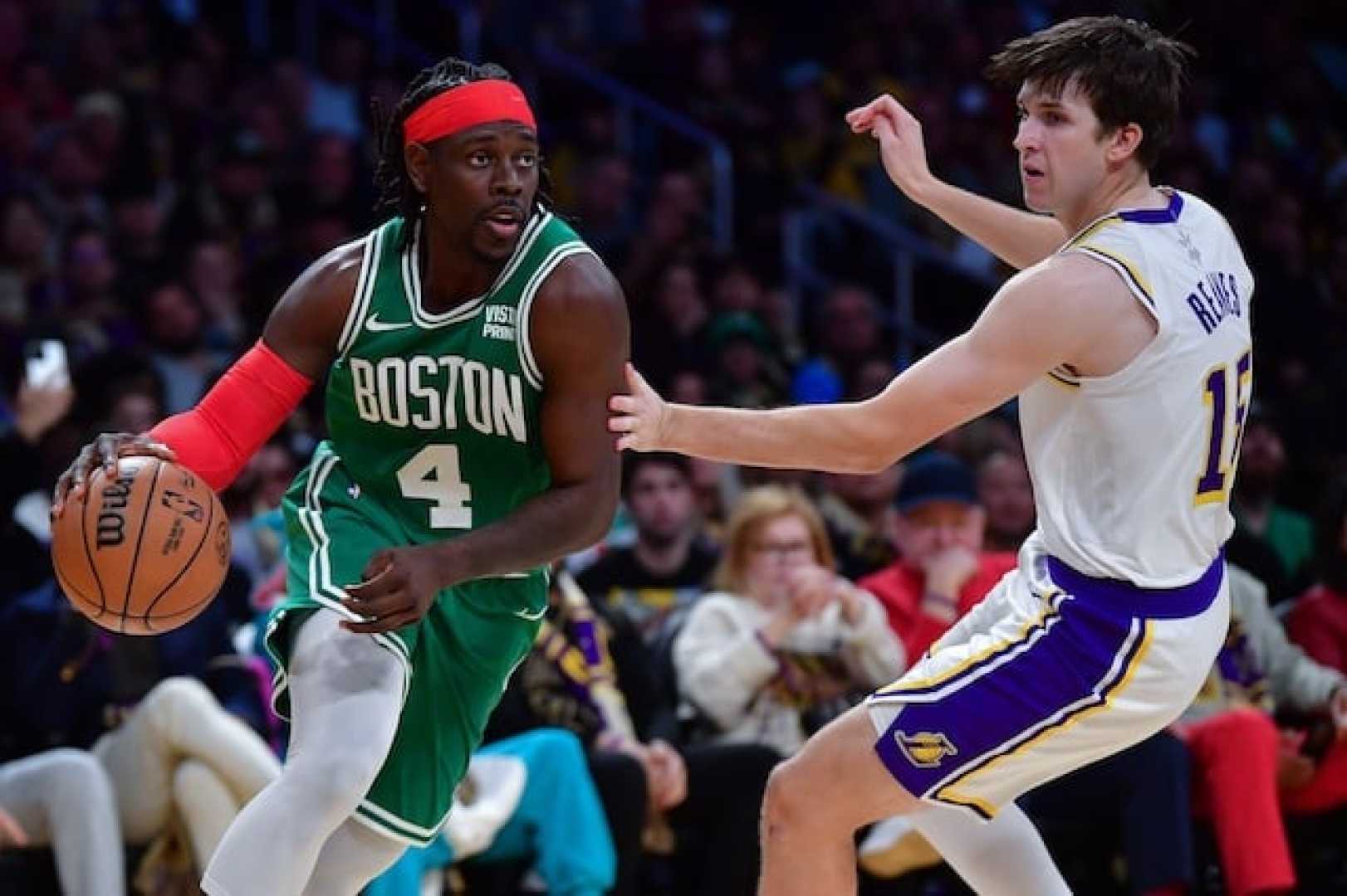 Jrue Holiday Boston Celtics Vs Los Angeles Lakers