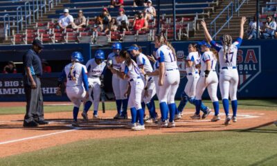 Kansas Jayhawks Softball Team Victory Celebration