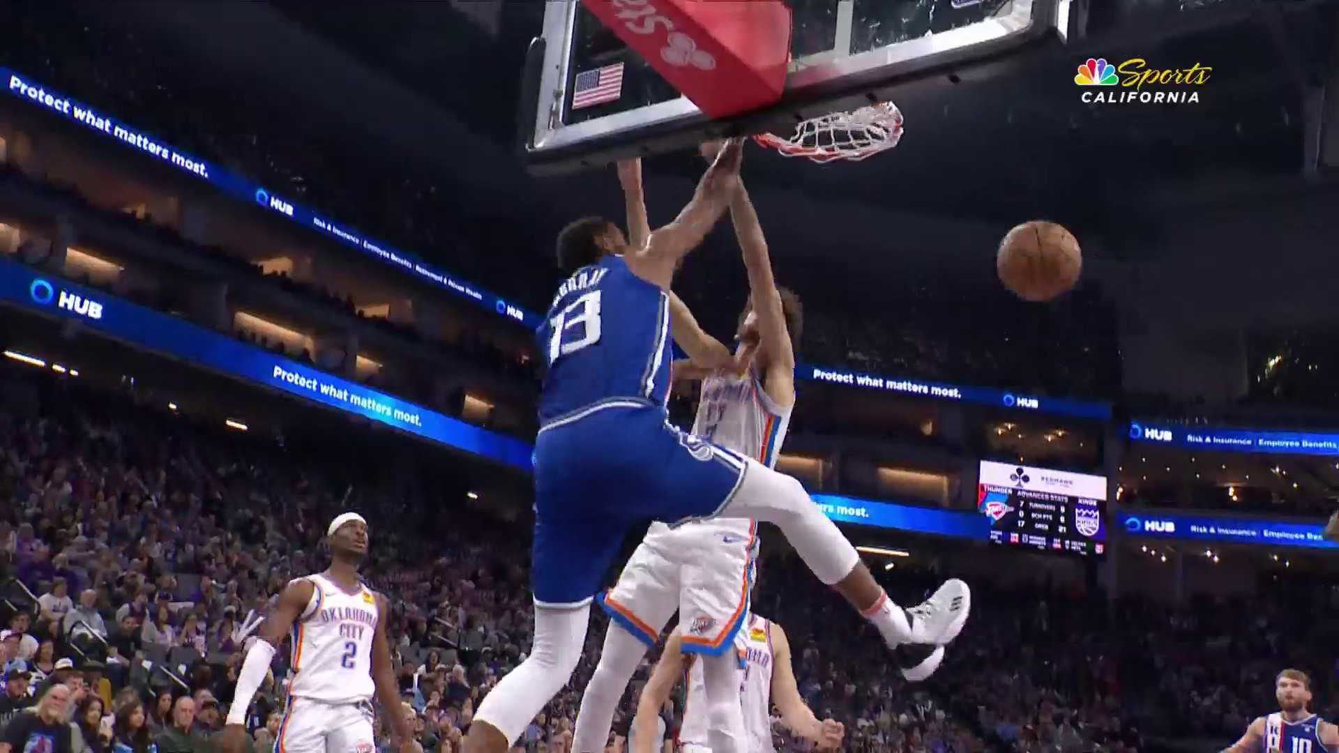 Keegan Murray Sacramento Kings Dunk Basketball