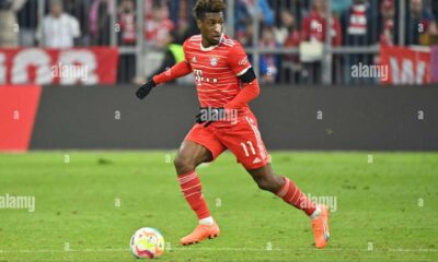 Kingsley Coman Bayern Munich Action Shot