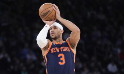 Knicks Josh Hart Shooting Basketball Practice