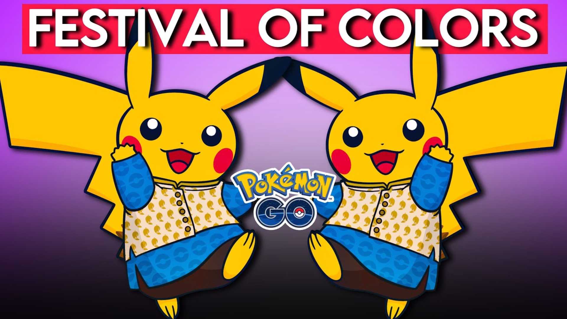 Kurta Pikachu Pokemon Go Festival Of Colors 2025