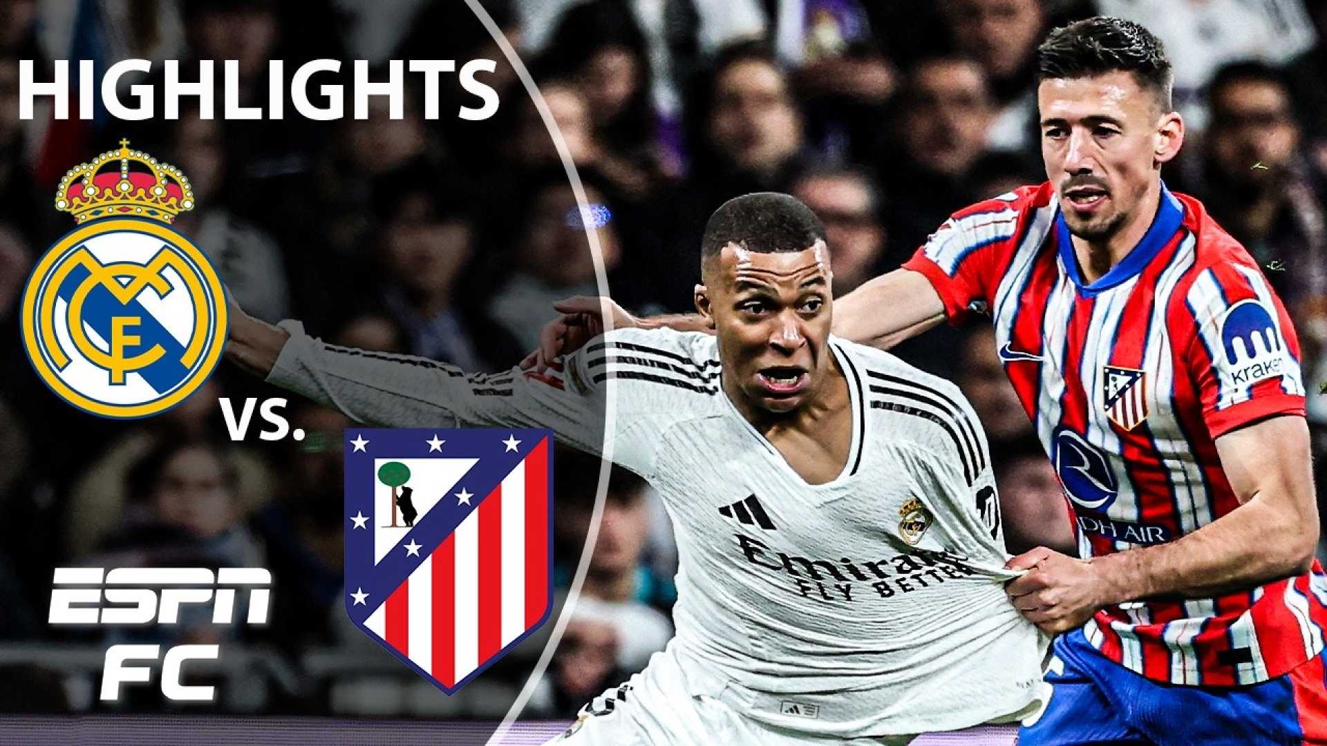 La Liga Atlético Madrid Vs Real Madrid Match Highlights