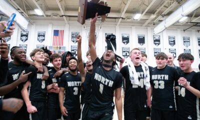 La Salle Basketball Team Celebrating Victory