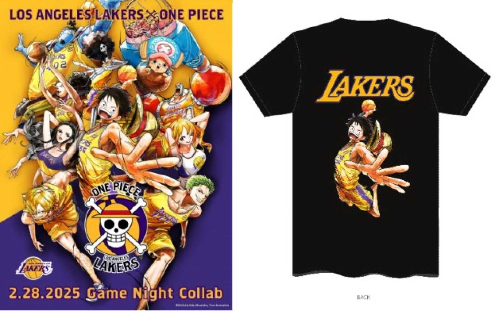 Lakers One Piece Collaboration T Shirt And Poster