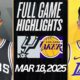 Lakers Spurs Nba Game Preview March 2025