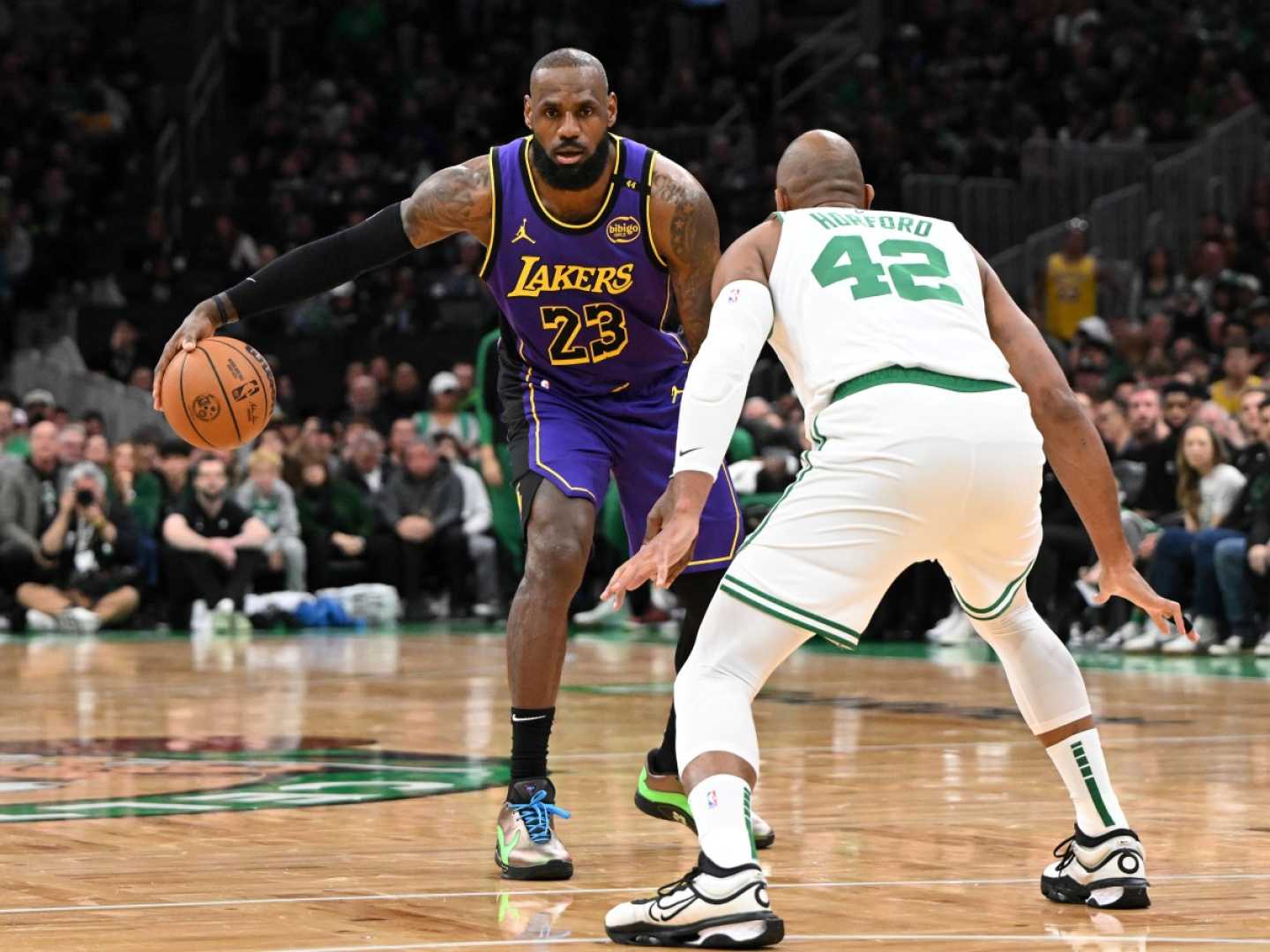 Lakers Vs Celtics Game At Td Garden