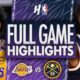 Lakers Vs Nuggets Basketball Game Highlights