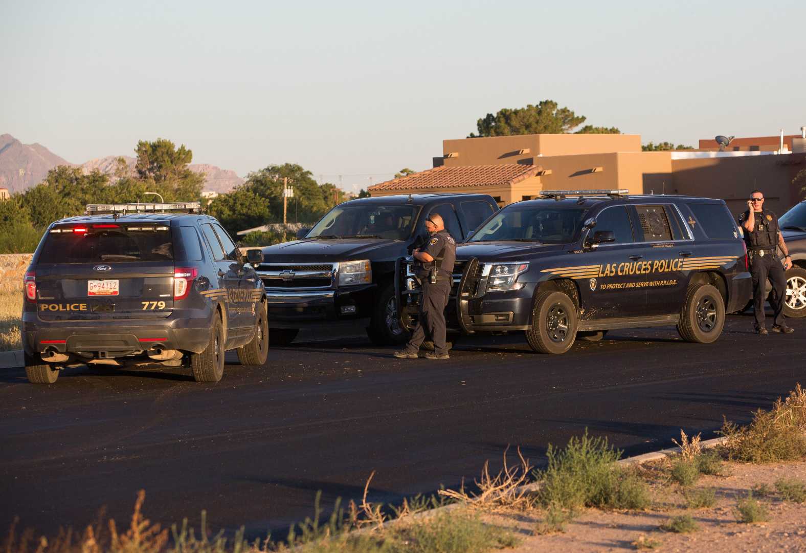 Las Cruces Police Shooting Scene