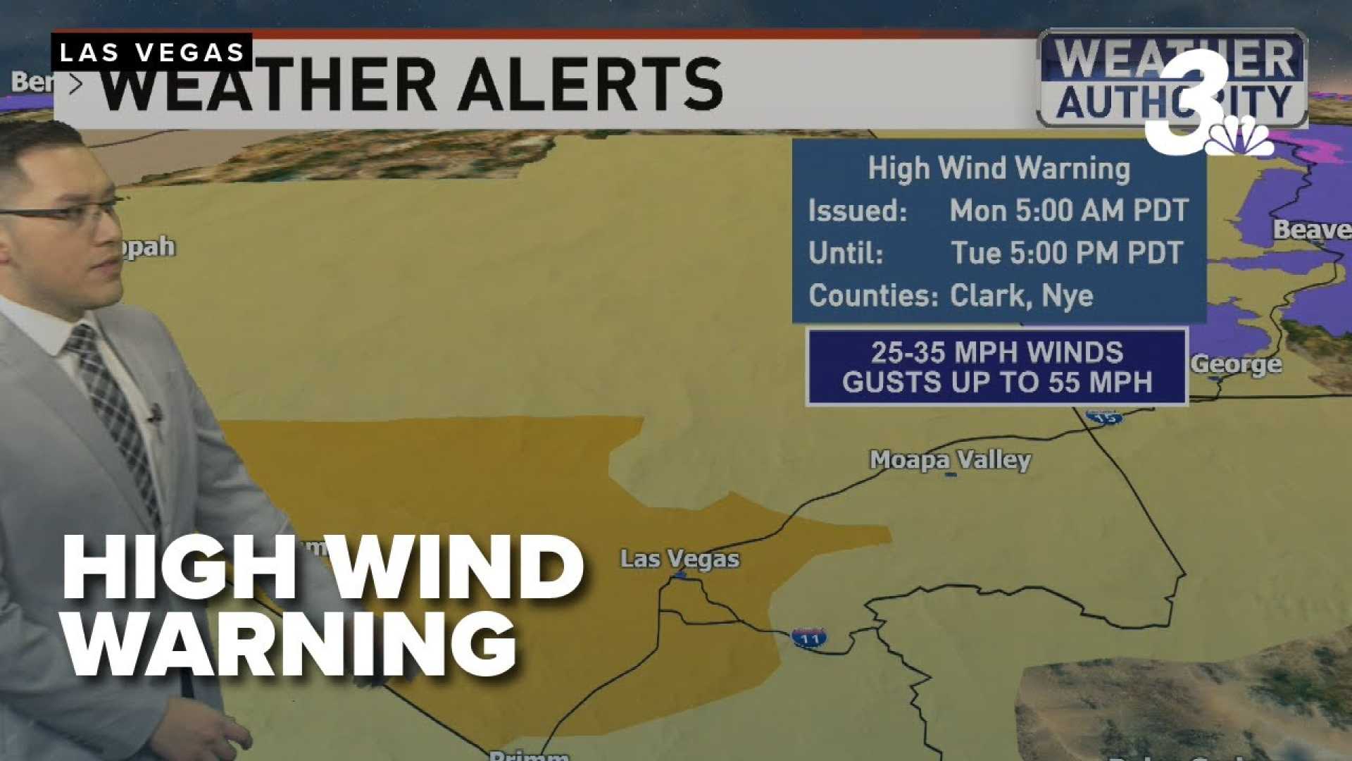 Las Vegas High Wind Warning March 2025