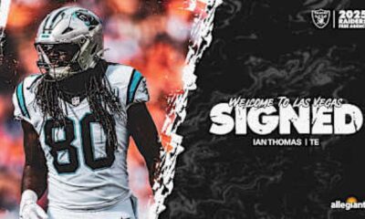 Las Vegas Raiders Ian Thomas Signing