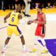 Lebron James Lakers Pelicans Game Action Photo