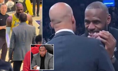 Lebron James Stephen A Smith Confrontation Courtside