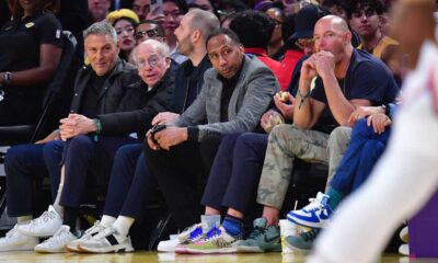 Lebron James Stephen A. Smith Courtside Lakers Game