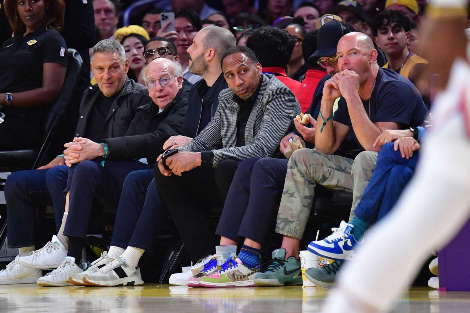 Lebron James Stephen A. Smith Courtside Lakers Game