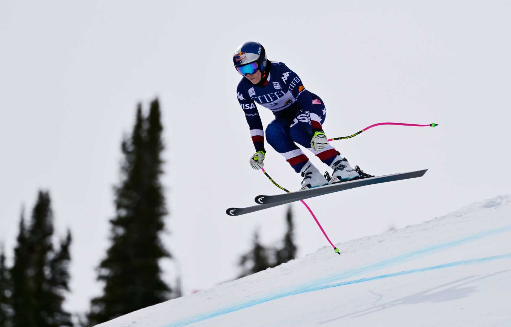 Lindsey Vonn Racing At World Cup Finals Sun Valley