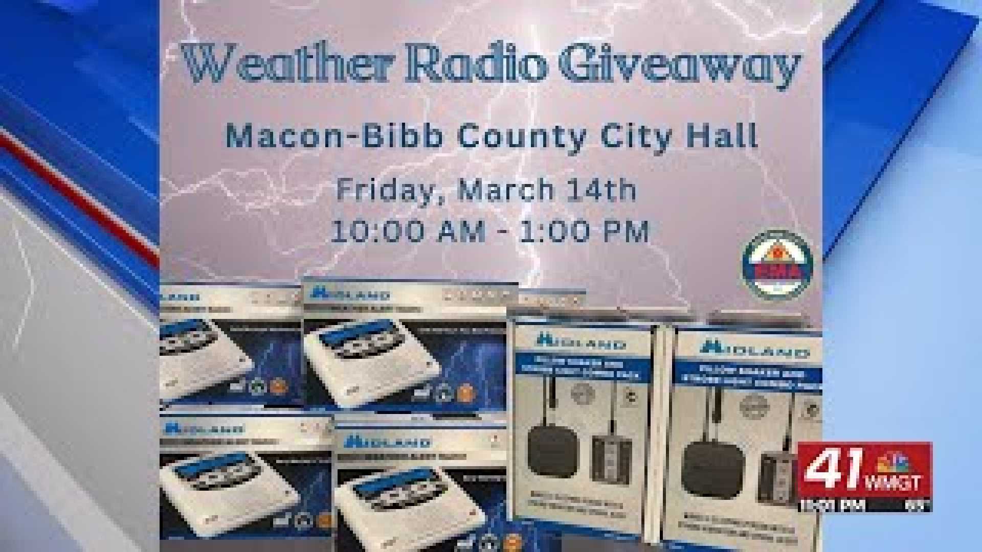 Macon Bibb County Free Noaa Weather Radio Giveaway