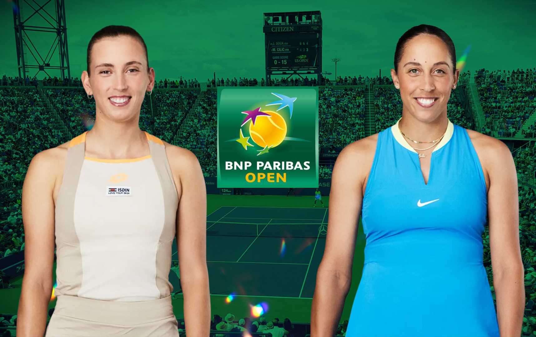 Madison Keys Elise Mertens Bnp Paribas Open 2025