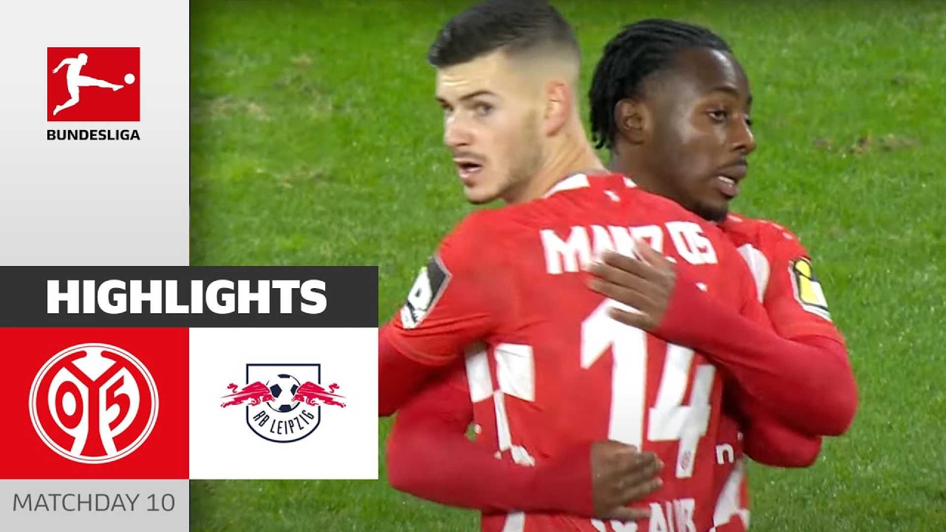 Mainz Rb Leipzig Bundesliga Match Highlights