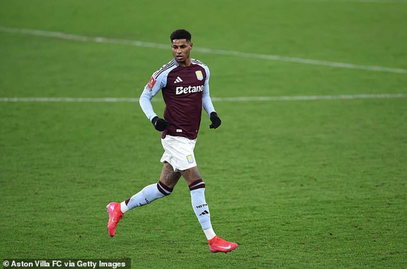 Marcus Rashford Aston Villa Match Action