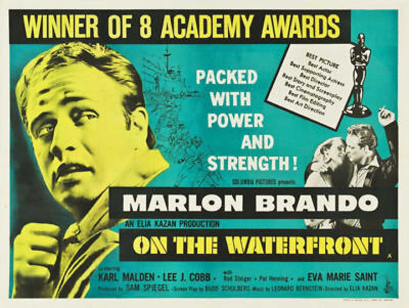 Marlon Brando On The Waterfront Movie Poster