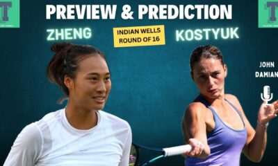 Marta Kostyuk Qinwen Zheng Tennis Match Indian Wells 2025