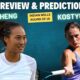 Marta Kostyuk Qinwen Zheng Tennis Match Indian Wells 2025