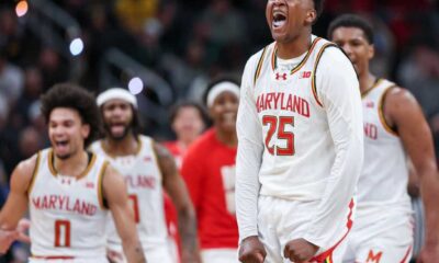 Maryland Terrapins Basketball Team Celebrating