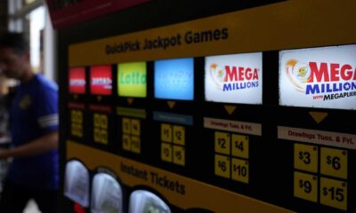 Mega Millions Lottery Tickets And Jackpot Display