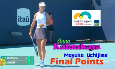 Miami Open Tennis Match Anna Kalinskaya