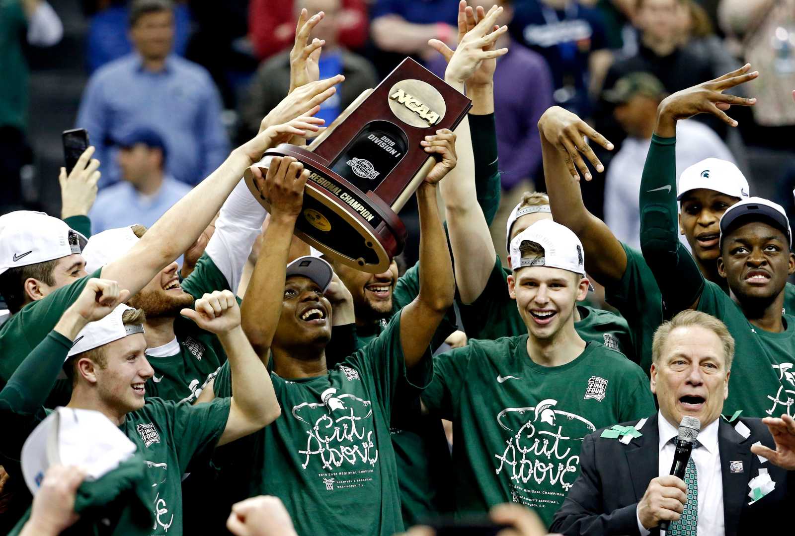 Michigan State Basketball Celebration Championship