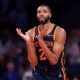 Mikal Bridges Knicks Basketball Action