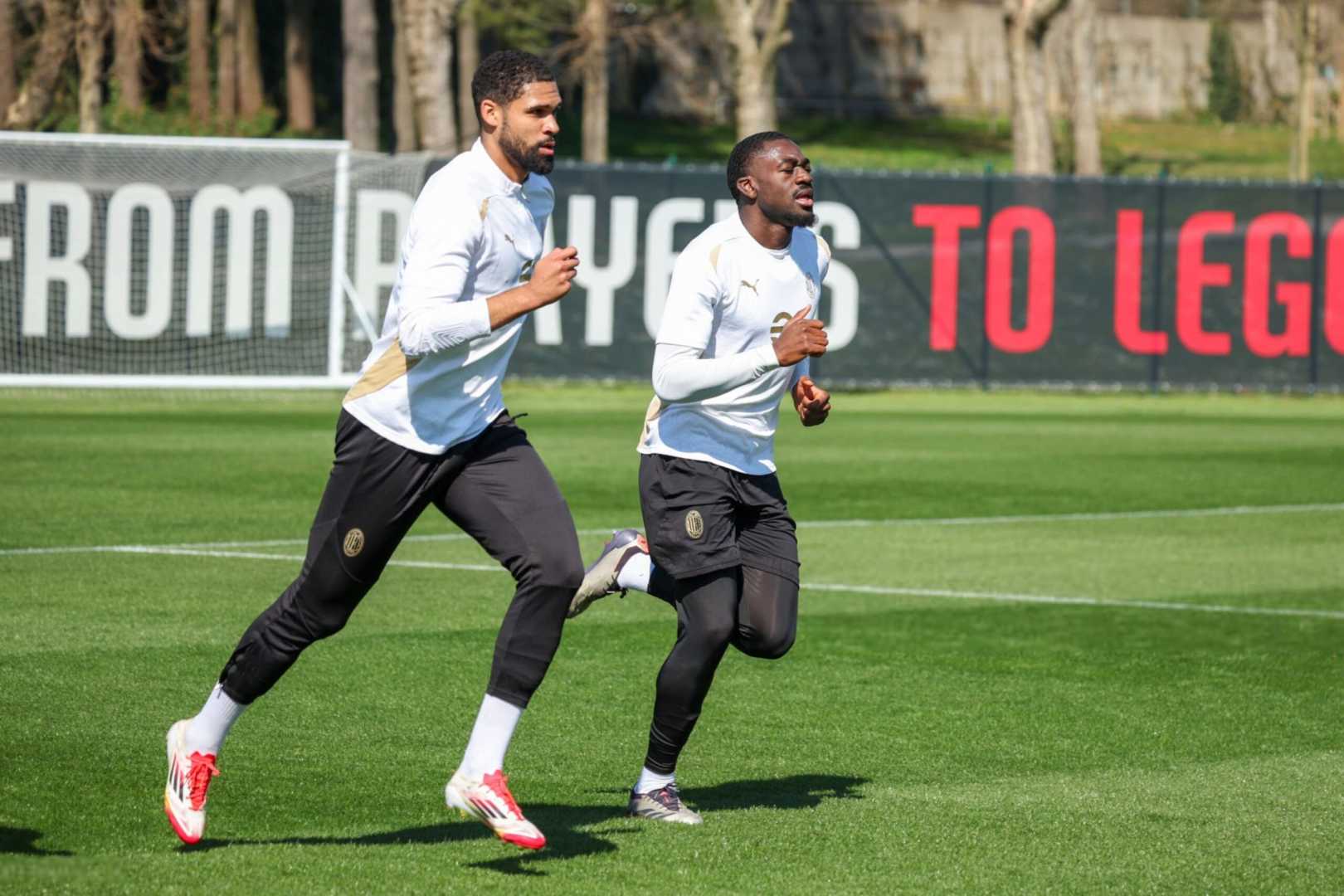 Milan Football Players Training