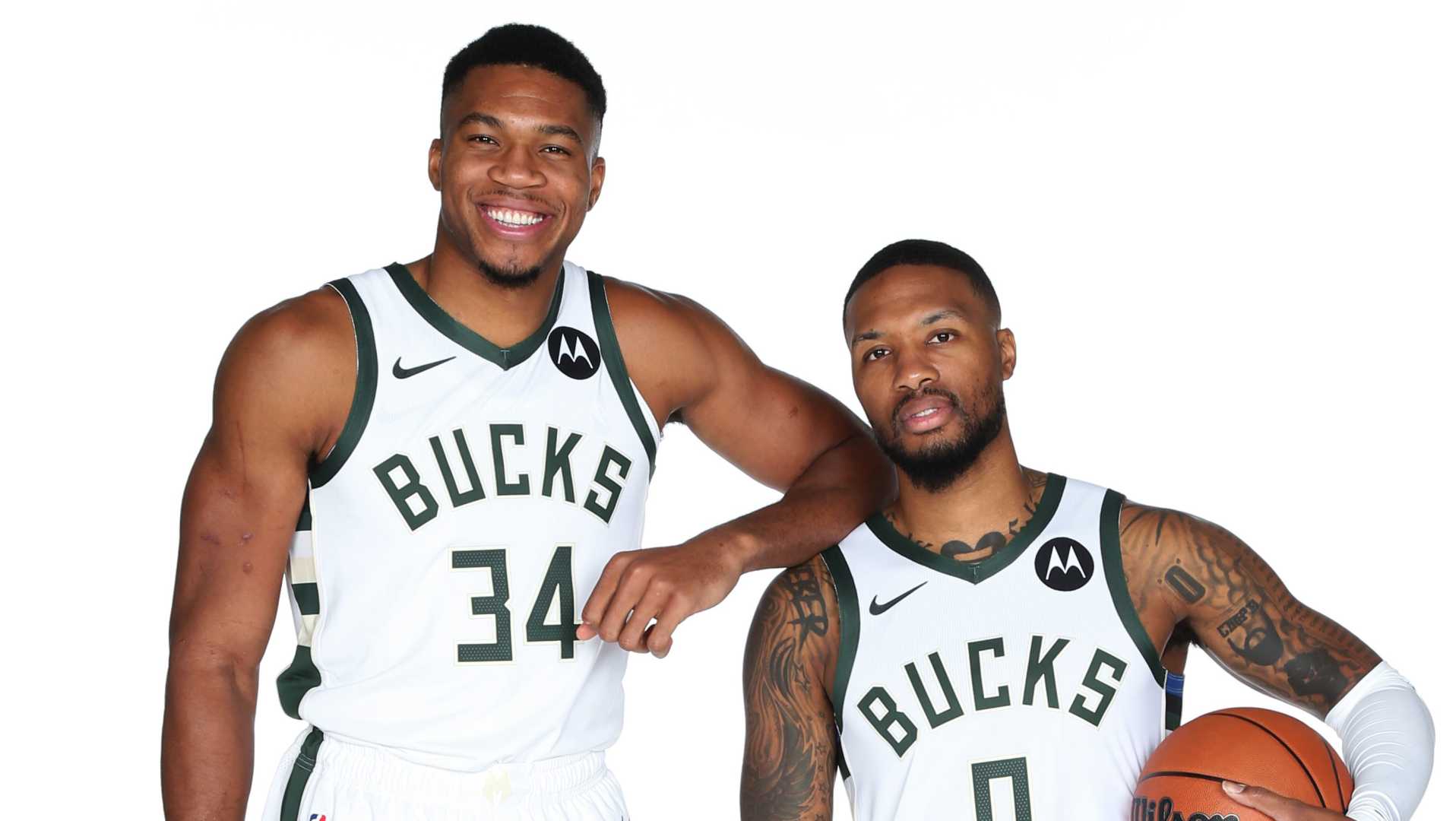 Milwaukee Bucks Giannis Antetokounmpo Damian Lillard Basketball