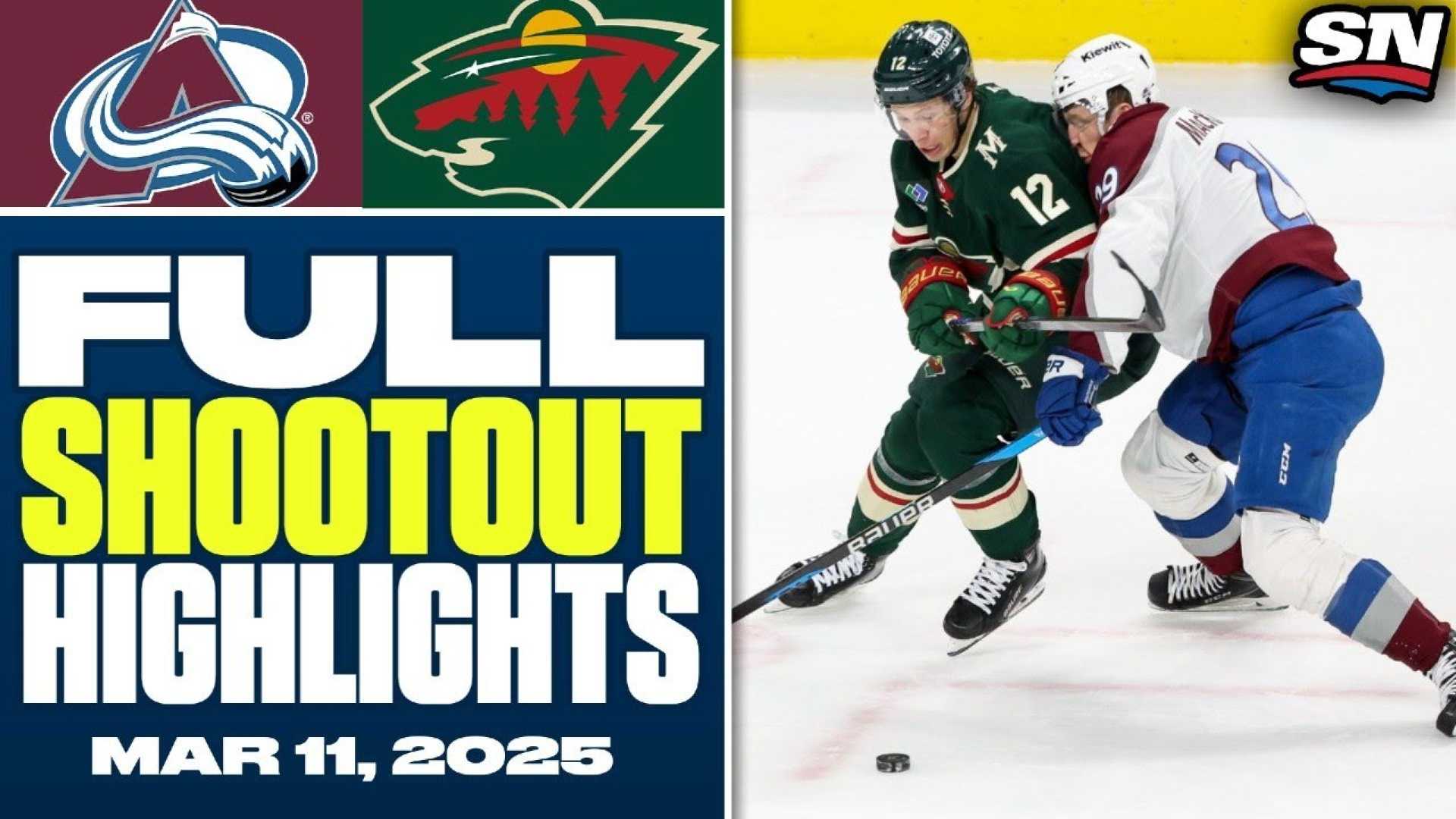 Minnesota Wild Vs Colorado Avalanche Shootout Highlights