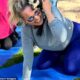 Miranda Lambert Performing Yoga With Goats In Leggings