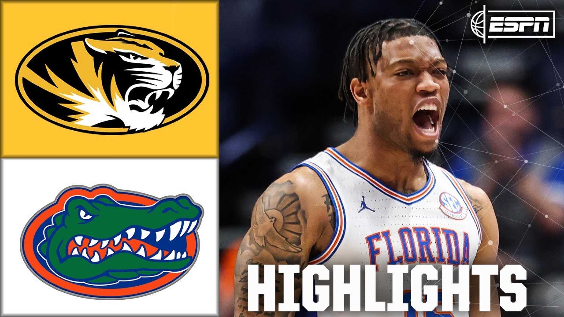 Missouri Tigers Basketball Team Vs Florida Gators